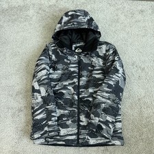 Quiksilver DryFlight 10K Camo Snowboard Ski Jacket Youth 12 Medium
