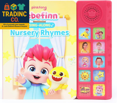 Bebefinn Sing-Along Nursery Rhymes Sound Book   10 Button Musical Baby Shark Boo