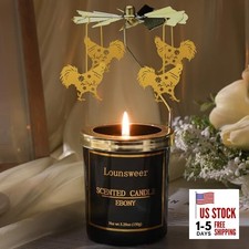 Gifts for Women Rotating Scented Candle with Rotatable Candle Holder Chicken