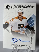 2017-18 SP Authentic - Autographed Future Watch Samuel Morin #141 350/999 RC 🔥