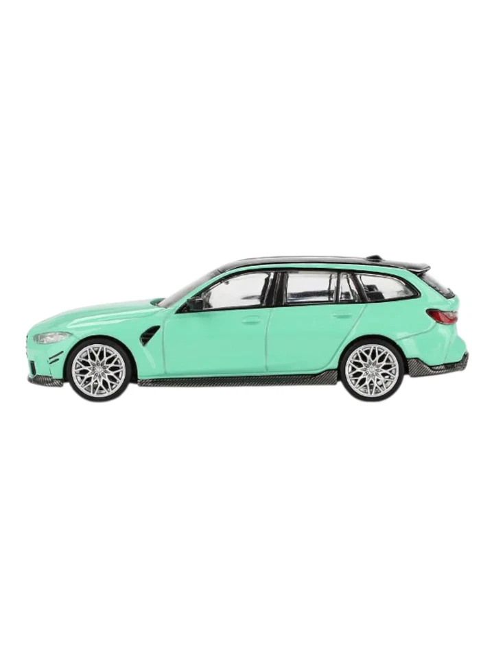 MINI GT SCALA 1/64 BMW M3 PERFORMANCE TOURING MINT GREEN 897 - Immagine 3 di 3