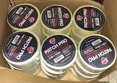 24 Rolls Surface Shields Patch Pro 2.5  x 100yd Self-adhering Drywall Joint Tape