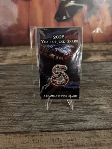 2025 Year Of The Snake, 5 Grams .999 Fine Silver