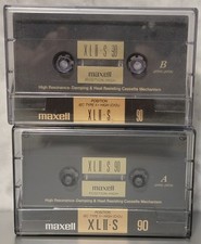 Maxell XLII S 90 Audio Cassette Tapes Set of 2 High Resonance