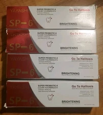 Yayashi SP-6 Probiotic Whitening Toothpaste Oral Health NEW 120g Lot Of 4