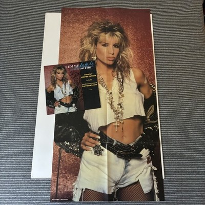 FEMME FATALE ''Falling In & Out Of Love'' rare SIGNED SEXY UK 12'' w/ HUGE POSTER!