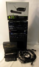 VOCOPRO DVD DUET KARAOKE SYSTEM WITH AUDIO TECHNICA SYSTEM 9 4 CHANN EZS003953
