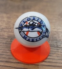 Rare Vintage Florida Marlins Glass Shooter Marble - Retro MLB Souvenir