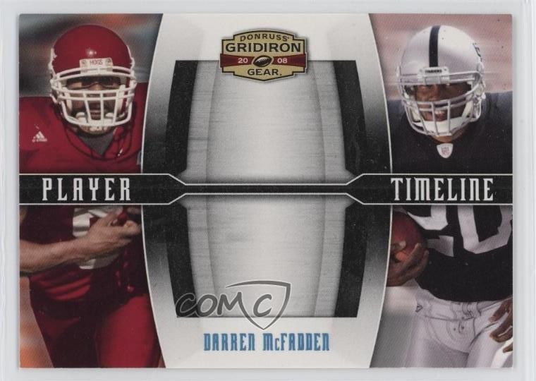 2008 Donruss Gridiron Gear Platinum 11/25 Darren McFadden #PT-24 Rookie RC 5n4