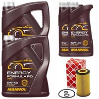MotoröL Set Mannol Energy Formula PD 5W-40 12 Liter + ÖLfilter FüR Mercedes B907