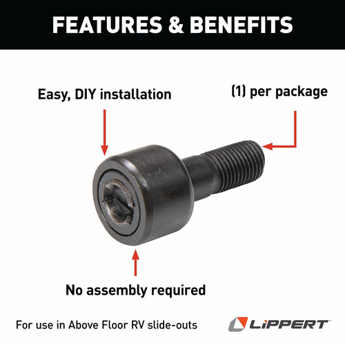 Lippert 118353 Roller Bearing for Above Floor Slide-Outs - Picture 6 of 9