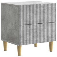Betongrau Nachttisch 43 X 34,5 X 48 Cm Holzwerkstoff