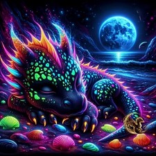 Dragon Diamond Painting Kits for Adults, 5D Colorful Dragon Diamond