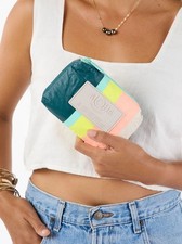 Aloha Collection Mini PLAYA STRIPES Pouch NWT Splash Proof Travel