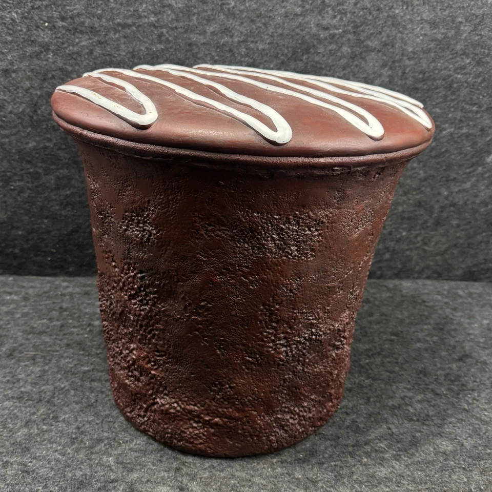 Viral Homegoods TikTok Frosted Chocolate Cup Cake  Food Stool Rare - Image 3 of 4