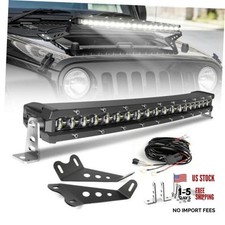 Curved LED Light Bar 20 Inch Single Row Ultra-Slim 6D 20inch Curved 20inch