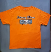 Vintage Y2K Johnny Blaze NYC Dragon Fire shirt XL Orange Hip Hop Street Wear