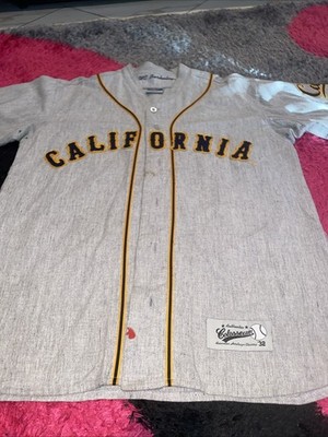 VINTAGE Colosseum Cal Bears Baseball Jersey UC Berkeley Wool Blend Stadium L