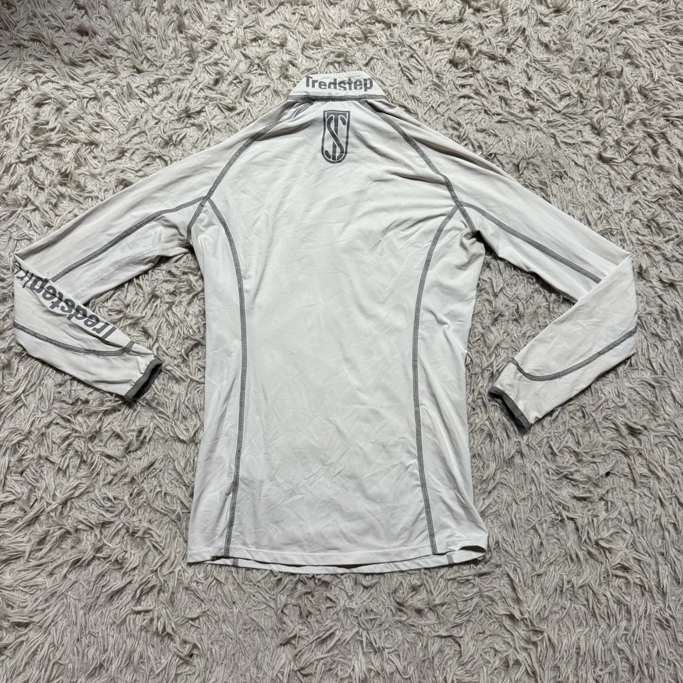 Camiseta para mujer pequeña blanca Tredstep manga larga montar a caballo  Foto 3 de 4