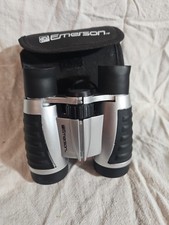 Emerson UV Coated Binoculars W/ Protective Carrying Pouch Ruby Colored Optics