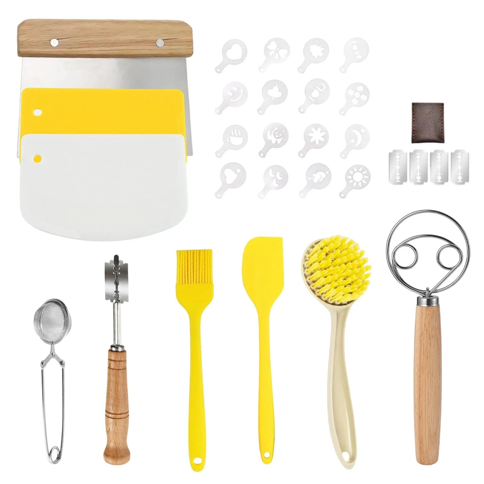 Sourdough Bread Baking Tool Set with Bread Lame & Blades Danish Dough Whisk B...
Opens in a new wind