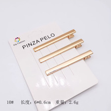 3Pcs/Set Elegant Hair Clips Crab Hollowing Out Hairpin Metal Geometric Hair Claw