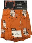 NWT AMERICAN EAGLE Stretch Boxer Sz XS-S-M-L-XL Orange Snoopy Halloween #96