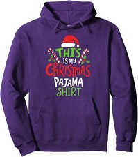 This Is My Merry Christmas Pajama Funny Design Unisex Hooded Sweatshirt