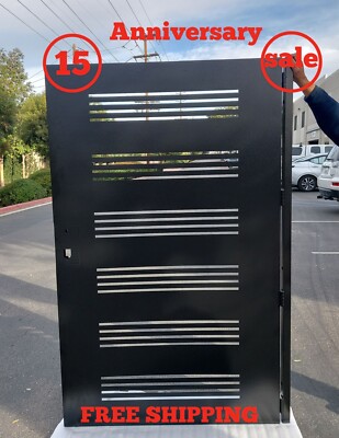 Privacy gate for side courtyard | Steel gate | Pedestrian iron gate