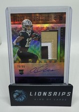 2022 Illusions First Impressions CHRIS OLAVE Auto Memorabilia RPA BLUE 76/99 🏈