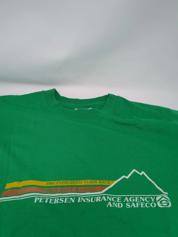 Evergreen Town Race Timber Ridge Runner 1983 VTG Single Stitch T-Shirt Size S - Image 3 of 4