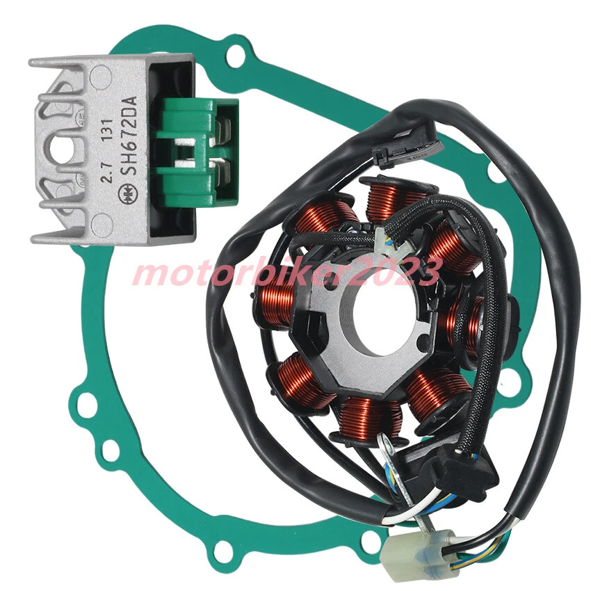 Rectificador de voltaje y junta para estator Kawasaki KLX140L KLX140G KLX140 Foto 3 de 4