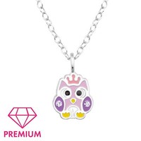 Eulen Kinder Premium Halskette 925 Silber FüR Schmuck Geschenk