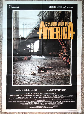 C'ERA UNA VOLTA IN AMERICA MANIFESTO ORIGINALE POSTER AFFICHE 1A ED 1984. 2F