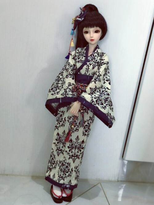 New Kimono suit costume dress clothes For 1/3 1/4 1/6 BJD Doll