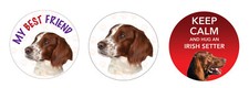 2 x IRISH SETTER Dog vinyl car, van decal sticker Pet Animal Lover Present