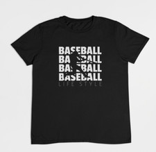 Youth Toddler Baseball Life Style T Shirt Player Gift Tee Softball Lover Tshirt