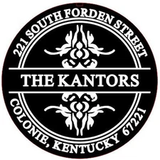 Trodat Hand Held Custom Embosser for Address with Name in middle