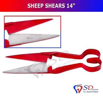 Sheep Shears 14" Topiary Made Of Quality Steel Livestock Hand Shears Shanzi UK