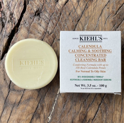 Kiehls Calendula Calming & Soothing Concentrated Facial Cleansing Bar 3.5oz 100g