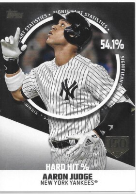 2019 Topps Series 2 BB 150th Anniv Significant Stat Aaron Judge 34/150 Yankees