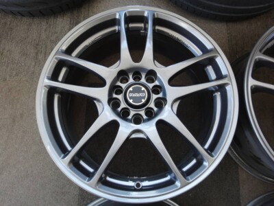 RAYS wheels 17×7J IS42 PCD100/114.3-5H Gunmetal repaint set of 4 