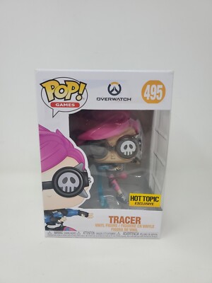 Funko Pop! Games Overwatch Tracer #495 Hot Topic Exclusive Vaulted Vinyl Figure