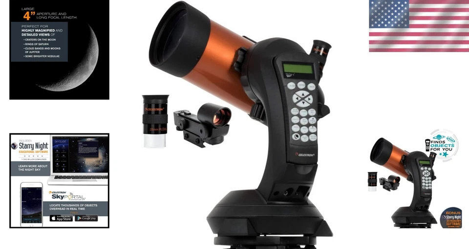4-Inch Maksutov-Cassegrain Telescope with GoTo Mount - Perfect for Stargazing - Image 2 of 4