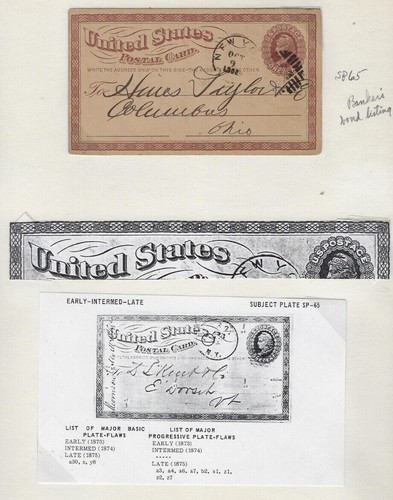 Plated UX3 SP65 Postal Card New York ex Dr Parks Identified Bond Advertising