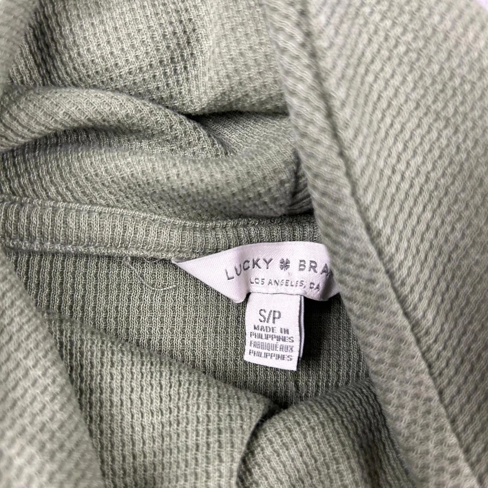 Camisa Lucky Brand Feminina Gola Alta Baixa Roupa Térmica Top Novo com etiquetas - Imagem 2 de 4