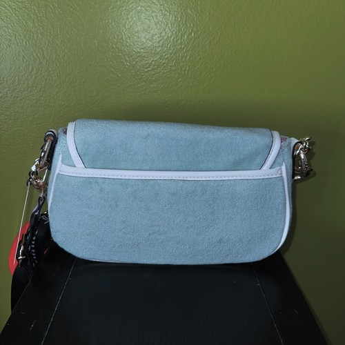 Juicy Couture Sweet N Juicy Strawberry Pastel Turquoise Flap Shoulder Handbag - Picture 5 of 7