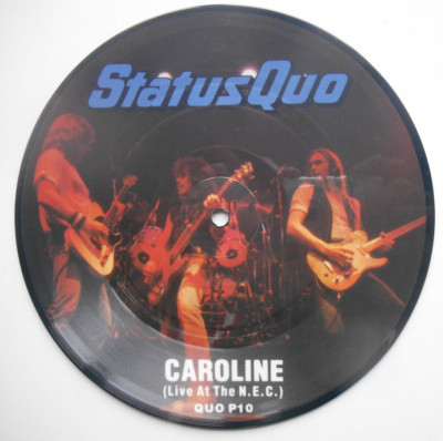 STATUS QUO Caroline (Live At the NEC) - Picture Disc 7'' (1982)