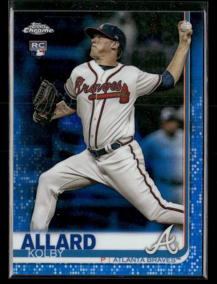 2019 Topps Chrome #99 Kolby Allard Blue Refractor #/150