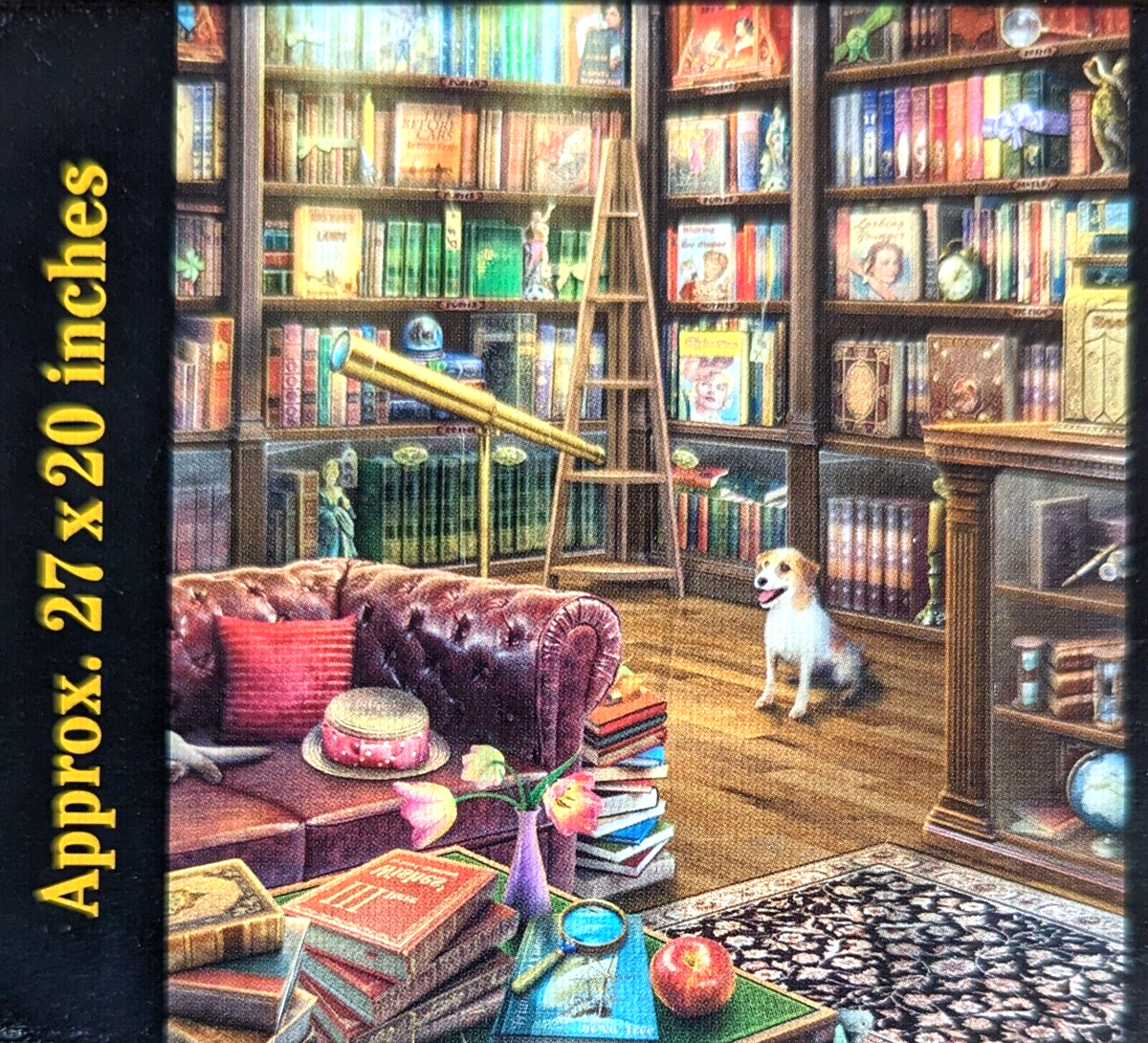 Ravensburger Puzzle The Reading Room 1000 Pezzi - Biblioteca Con Libri E Poltrone - Colori Vivaci Opachi - Per Adulti E Ragazzi